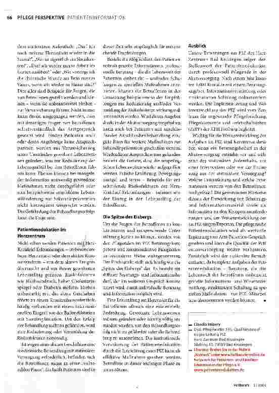 Vorschauseite 2: Pflegeberatung in der Akutklinik