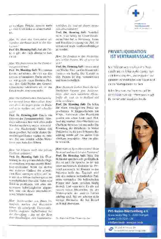 Vorschauseite 4: In Forschung, Lehre und Krankenversorgung international wettbewerbsfähiger