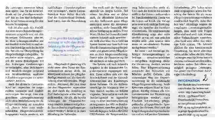 Vorschauseite 2: Reform ja - aber zu welchem Preis?