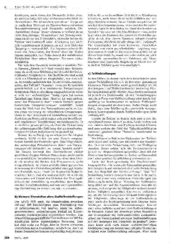 Vorschauseite 3: Freistellung von Personalratsmitgliedern
