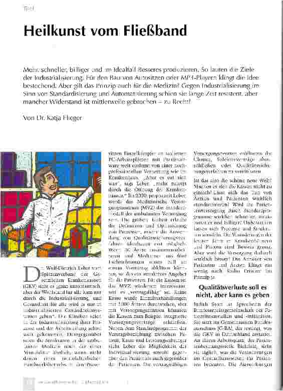 Vorschauseite 1: Heilkunst vom Fließband