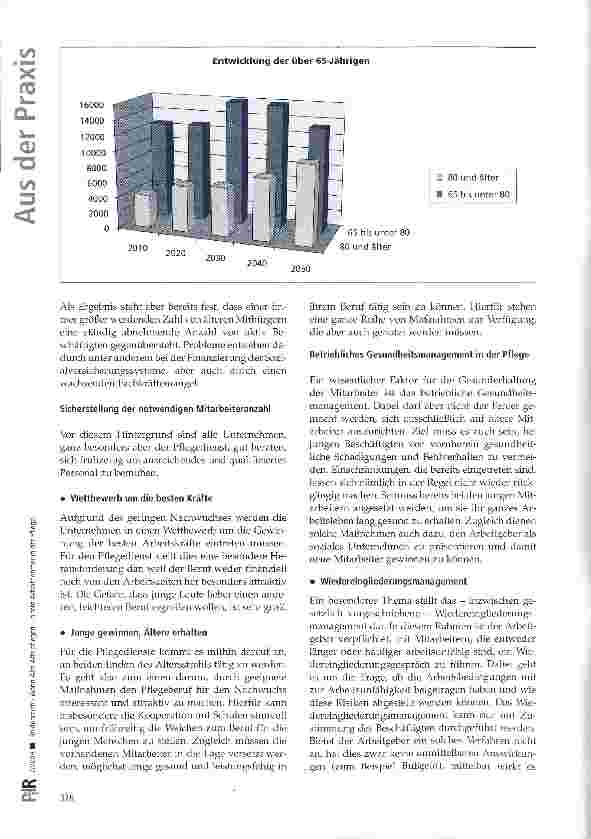 Vorschauseite 2: Wenn Alte Alte pflegen -ältere Arbeitnehmer in der Pflege