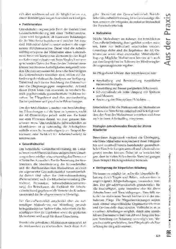 Vorschauseite 3: Wenn Alte Alte pflegen -ältere Arbeitnehmer in der Pflege