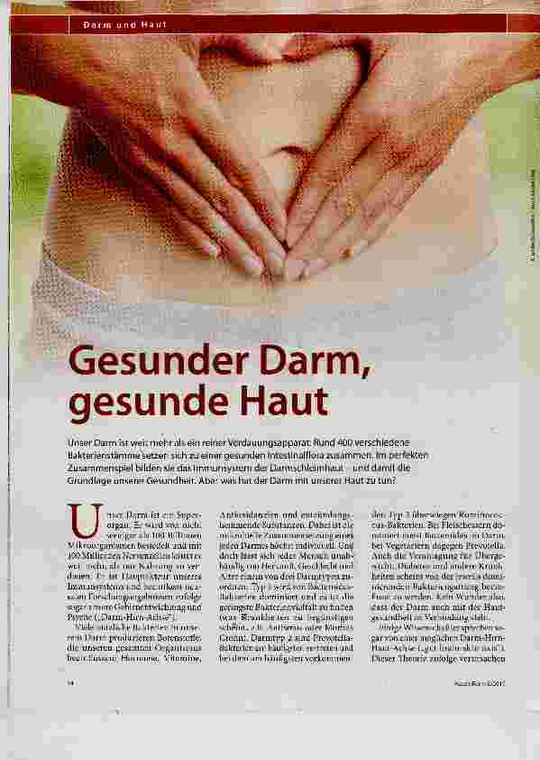 Vorschauseite 1: Gesunder Darm, gesunde Haut