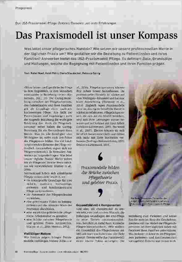 Vorschauseite 1: Das Praxismodell ist unser Kompass