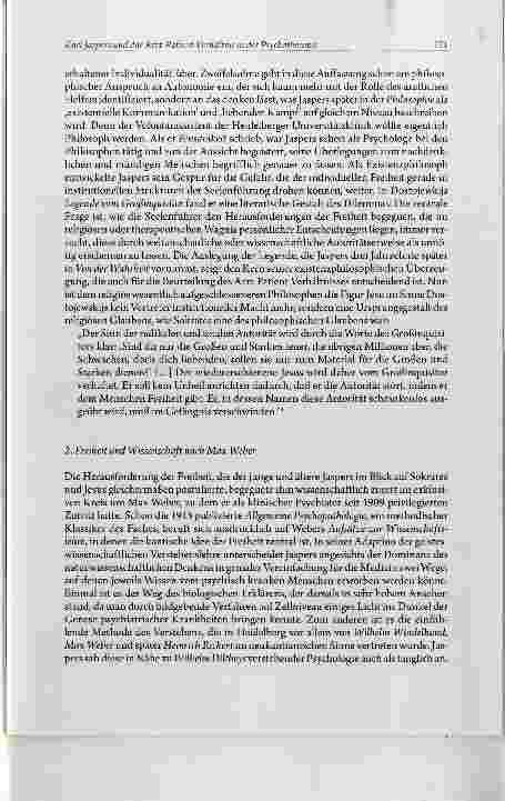 Vorschauseite 3: Herausforderungen der Freiheit Karl Jaspers und das Arzt-Patient-Verhältnis in derPsychotherapie
