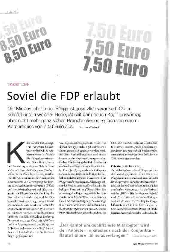 Vorschauseite 1: Soviel die FDP erlaubt