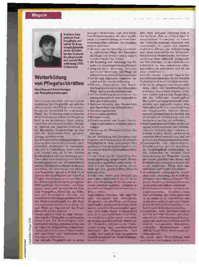 Vorschauseite 1: Weiterbildung von Pflegefachkräften Ursachen und Auswirkungen von Mangelerscheinungen