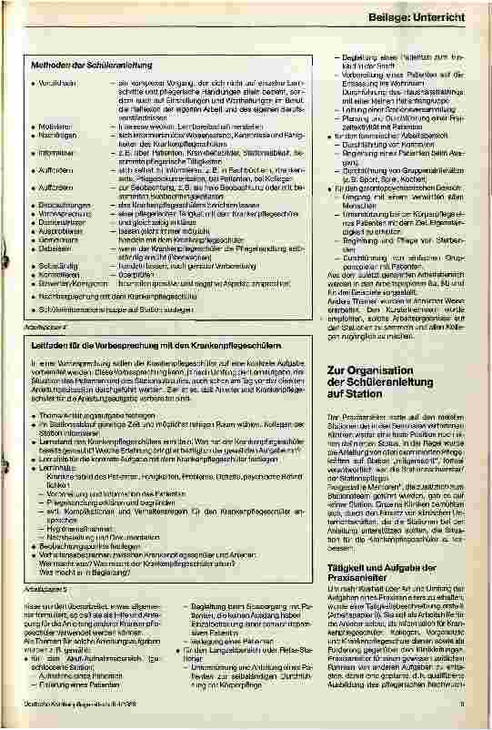 Vorschauseite 4: Krankenpflegeausbildung in der Psychiatrie Praktische Anleitung von Krankenpflegeschülern/-innen
