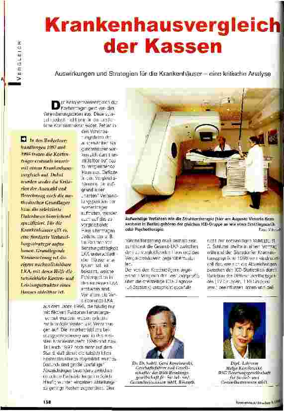 Vorschauseite 1: Krankenhausvergleich der Kassen Auswirkungen und Strategien für die Krankenhäuser - eine kritische Analyse