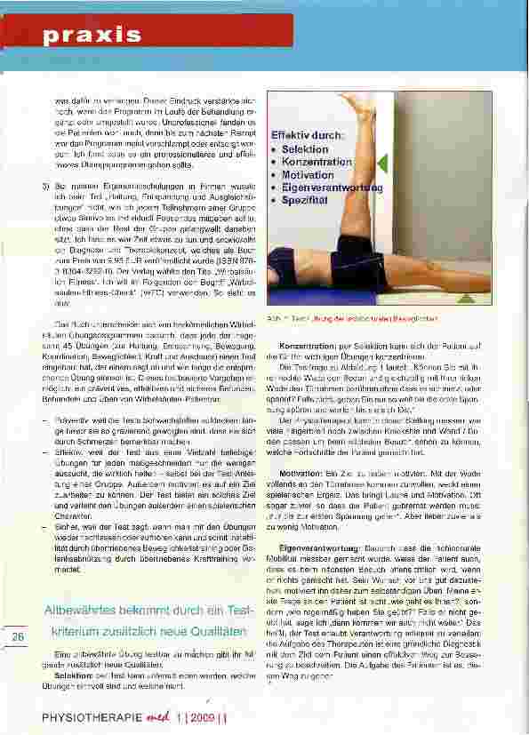 Vorschauseite 2: Wirbelsäulen-Fitness-Check Ein Buch als effektiver Co-Trainer?