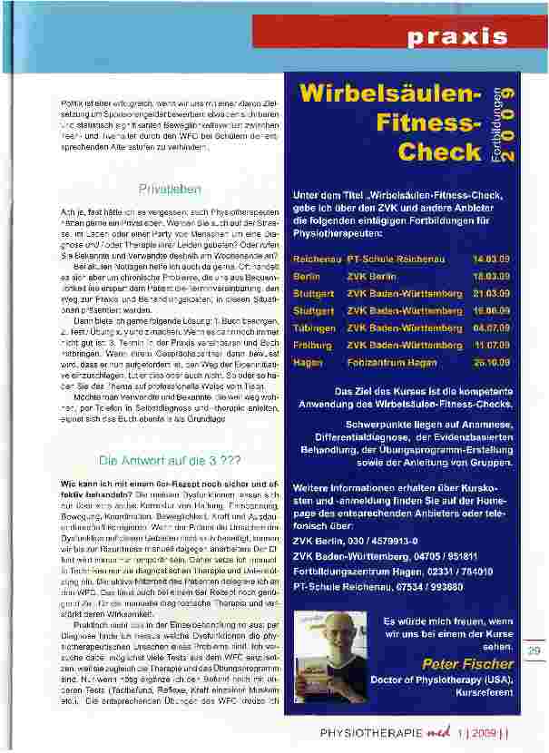 Vorschauseite 5: Wirbelsäulen-Fitness-Check Ein Buch als effektiver Co-Trainer?