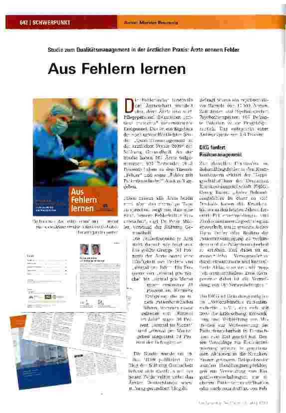 Vorschauseite 1: Aus Fehlern lernen