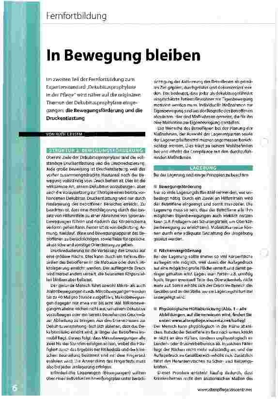 Vorschauseite 1: In Bewegung bleiben