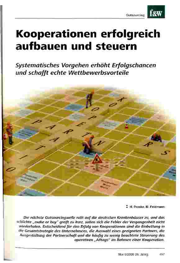 Vorschauseite 1: Kooperationen erfolgreich aufbauen und steuern