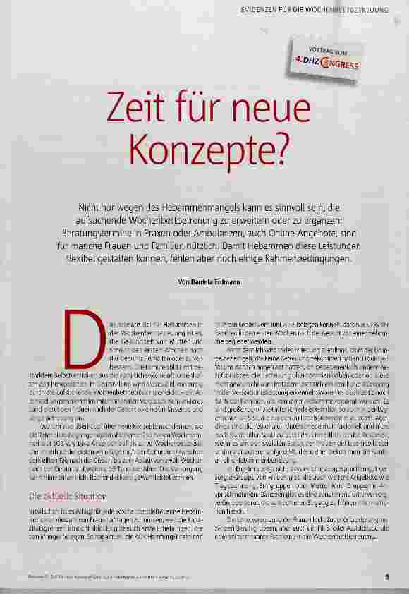 Vorschauseite 2: Zeit für neue Konzepte?