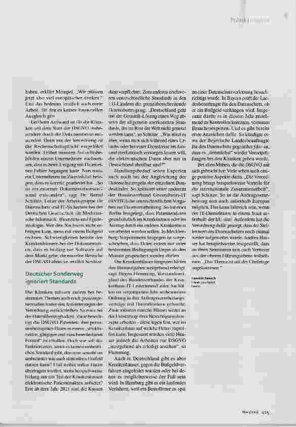 Vorschauseite 2: Ein Jahr DSGVO Im Schwebezustand
