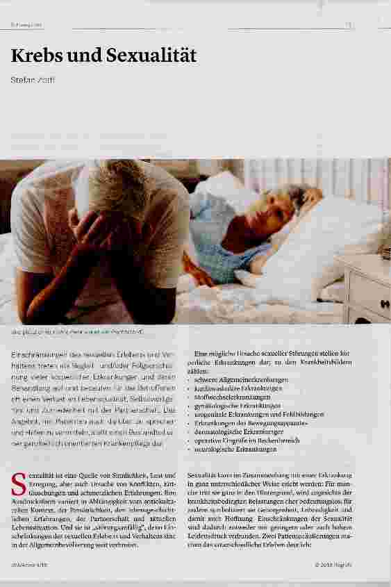 Vorschauseite 1: Krebs und Sexualität