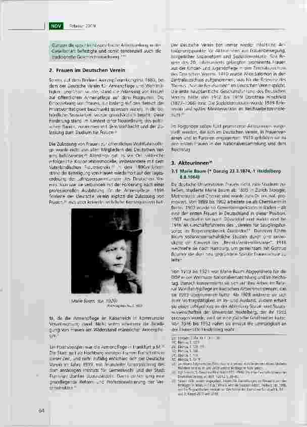 Vorschauseite 4: 100 Jahre Frauenwahlrecht: Parlamentarierinnen, der Deutsche Verein und die Weimarer Sozialgesetzgebung