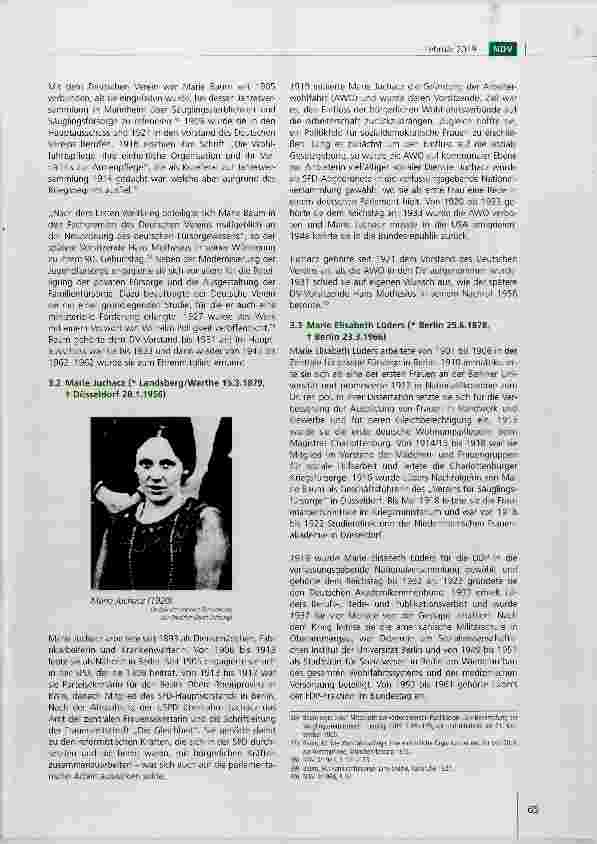 Vorschauseite 5: 100 Jahre Frauenwahlrecht: Parlamentarierinnen, der Deutsche Verein und die Weimarer Sozialgesetzgebung