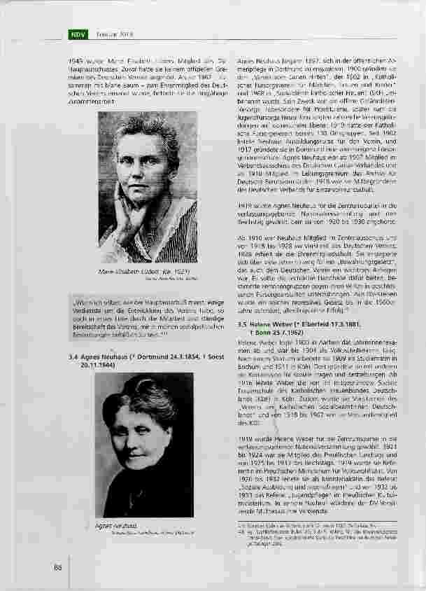 Vorschauseite 6: 100 Jahre Frauenwahlrecht: Parlamentarierinnen, der Deutsche Verein und die Weimarer Sozialgesetzgebung