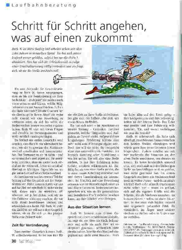 Vorschauseite 1: Schritt für Schritt angehen, was auf einen zukommt