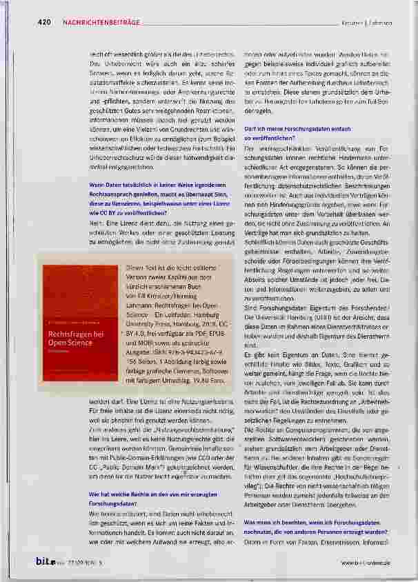 Vorschauseite 3: Rechte an Forschungsdaten und Datenbanken