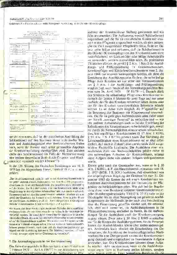 Vorschauseite 4: Zur Problematik der stellenbezogenen Ausbildung in der ( Kinder ) Krankenpflege