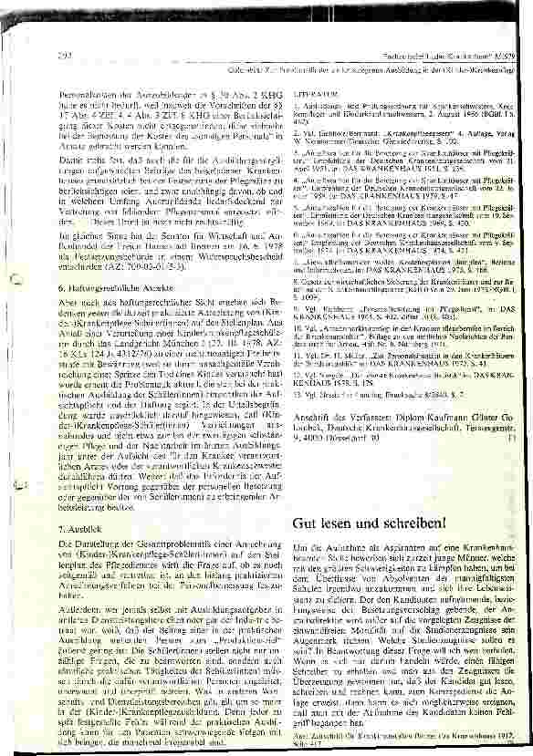 Vorschauseite 5: Zur Problematik der stellenbezogenen Ausbildung in der ( Kinder ) Krankenpflege