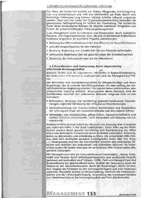 Vorschauseite 2: Multiprofessionelle, sektorenübergreifende Zusammenarbeit im Gesundheitswesen am Beispiel des VerKet-Projektes