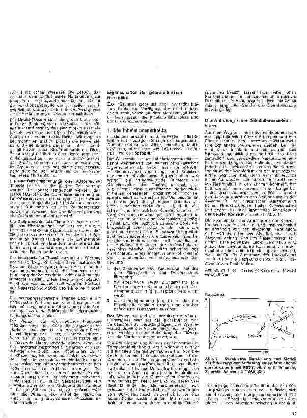 Vorschauseite 2: Einführung in die Anästhesie 2. Folge: Pharmakologie der Narkosemittel u. Narkosehilfsmittel 1.Teil