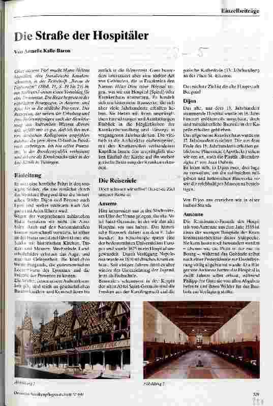 Vorschauseite 1: Die Straße der Hospitäler