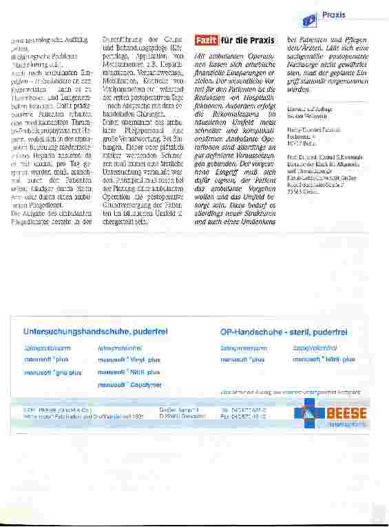 Vorschauseite 2: Ambulantes Operieren Teil 2