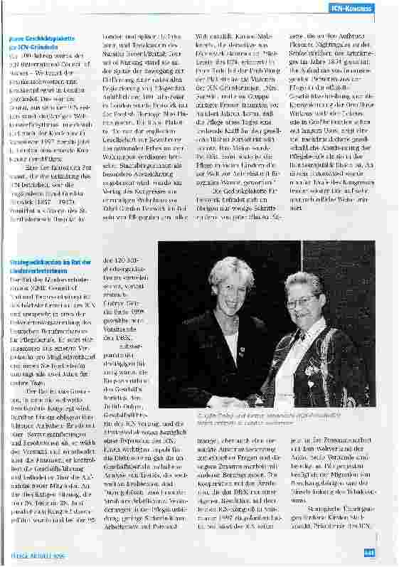 Vorschauseite 3: 100 Jahre ICN - Rund um den Kongress in London