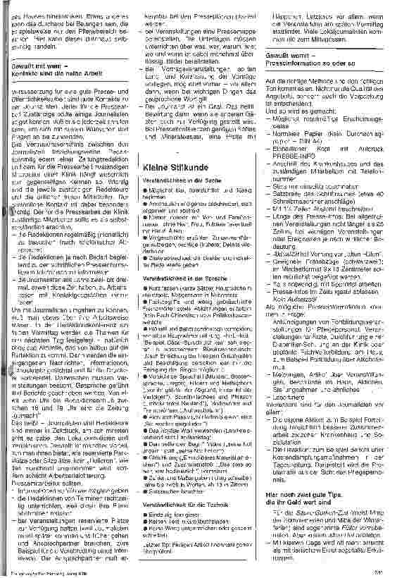 Vorschauseite 3: Pressearbeit als Teil der Öffentlichkeitsarbeit eines Krankenhauses