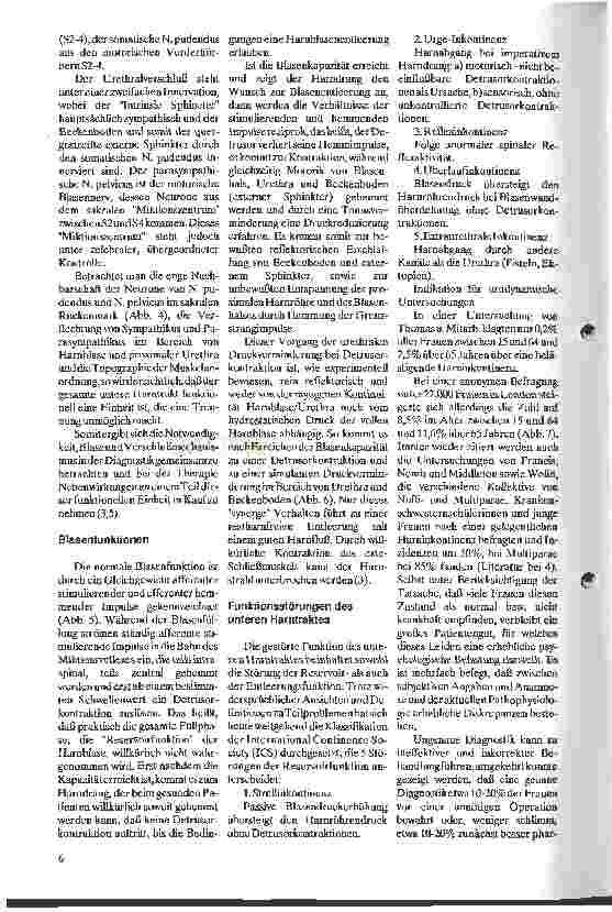 Vorschauseite 3: Urologische Funktionsdiagnostik 1. Anatomie, Physiologie und Klassifikation der Harninkontinenz