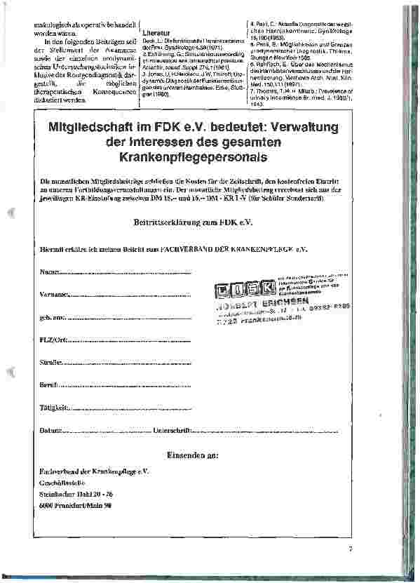 Vorschauseite 4: Urologische Funktionsdiagnostik 1. Anatomie, Physiologie und Klassifikation der Harninkontinenz