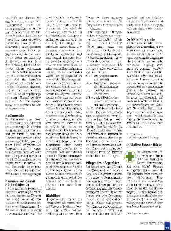 Vorschauseite 3: Patienten mir Hörschaden