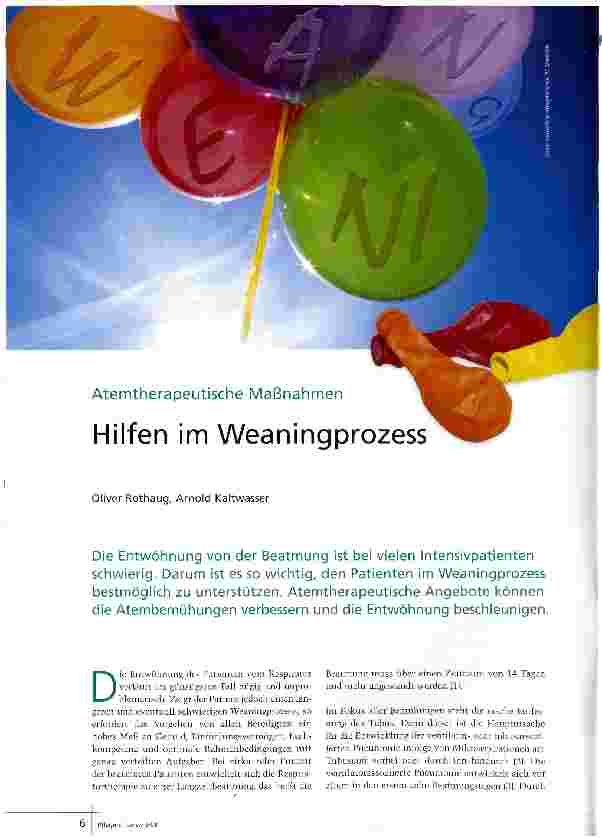 Vorschauseite 1: Hilfen im Weaningprozess