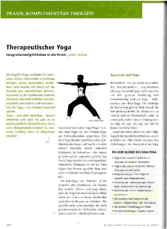 Vorschauseite 1: Therapeutischer Yoga
