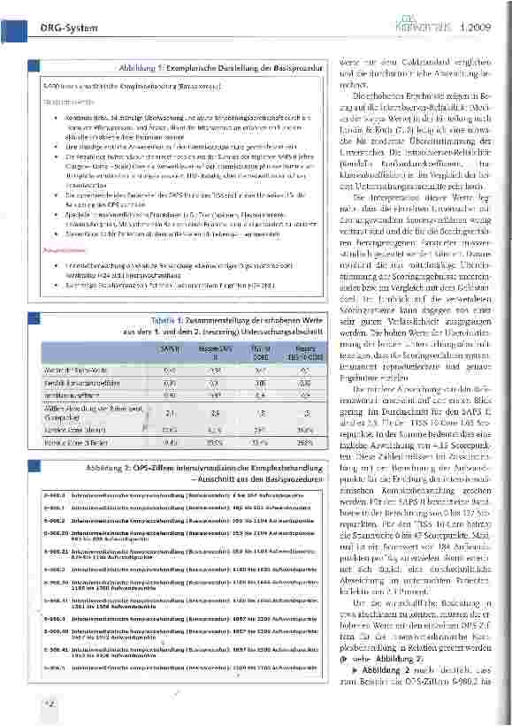 Vorschauseite 2: Die Relevanz der Scoresysteme in der Intensivmedizin im Zeitalter des G-DRG-Systems