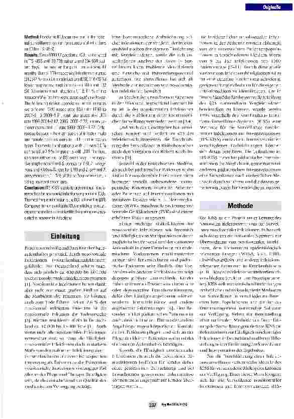 Vorschauseite 2: Nosokomiale Infektionen bei pädiatrischen Intensivpflegepatienten - Daten aus ITS-KISS