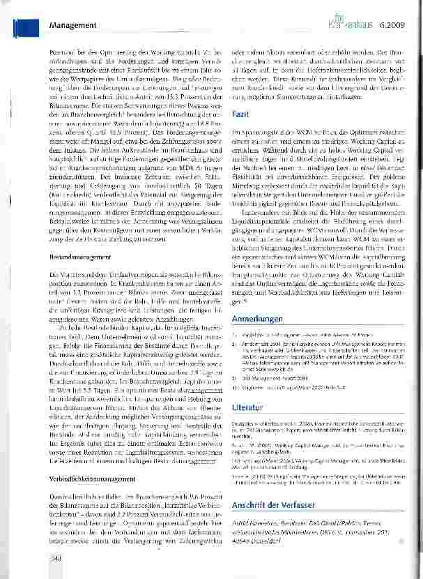 Vorschauseite 3: Working Capital Management -schlummerndes Kapital wecken