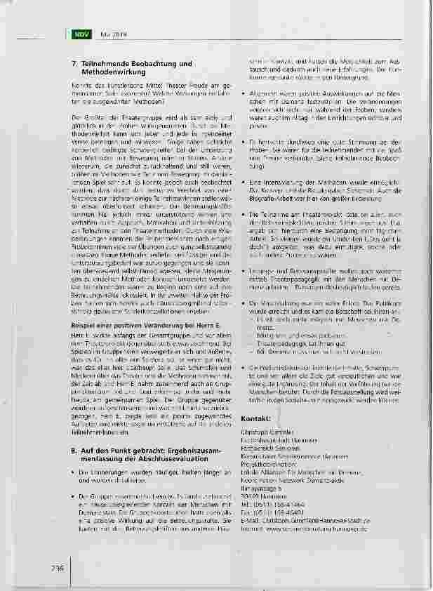 Vorschauseite 5: „Lokale Allianzen für Menschen mit Demenz - das Theaterprojekt: „Demenz bewegt (Theater) bewegt Demenz