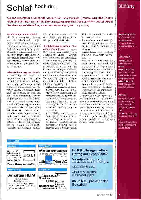 Vorschauseite 1: Schlaf hoch drei