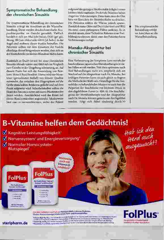 Vorschauseite 4: Japanische Akupunktur bei chronischer Sinusitis