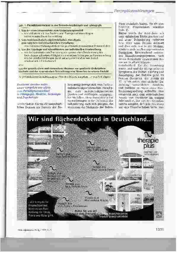 Vorschauseite 2: Physiotherapeutische Diagnostik bei Perzeptionsstörungen