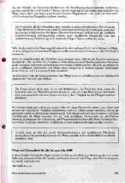 Vorschauseite 6: Aufgaben der Pflege im Wandel der Gesundheitsbedürfnisse der Bevölkerung