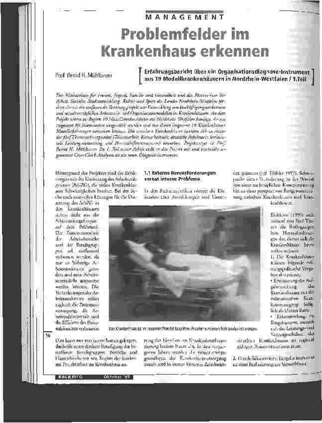 Vorschauseite 1: Problemfelder im Krankenhaus erkennen
