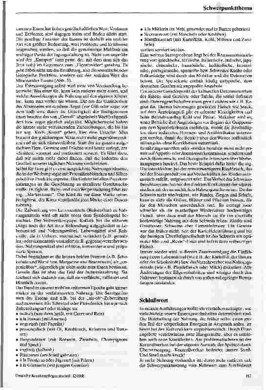Vorschauseite 4: Die somato-psycho-soziale Einheit des Essens: Stoffwechsel, Lust und Kultur